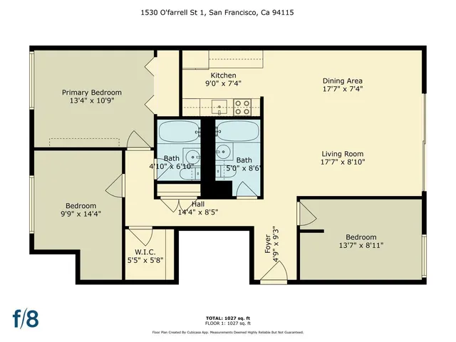 $590,000 | 1530 O'Farrell Street, Unit 1, San Francisco, CA 94115