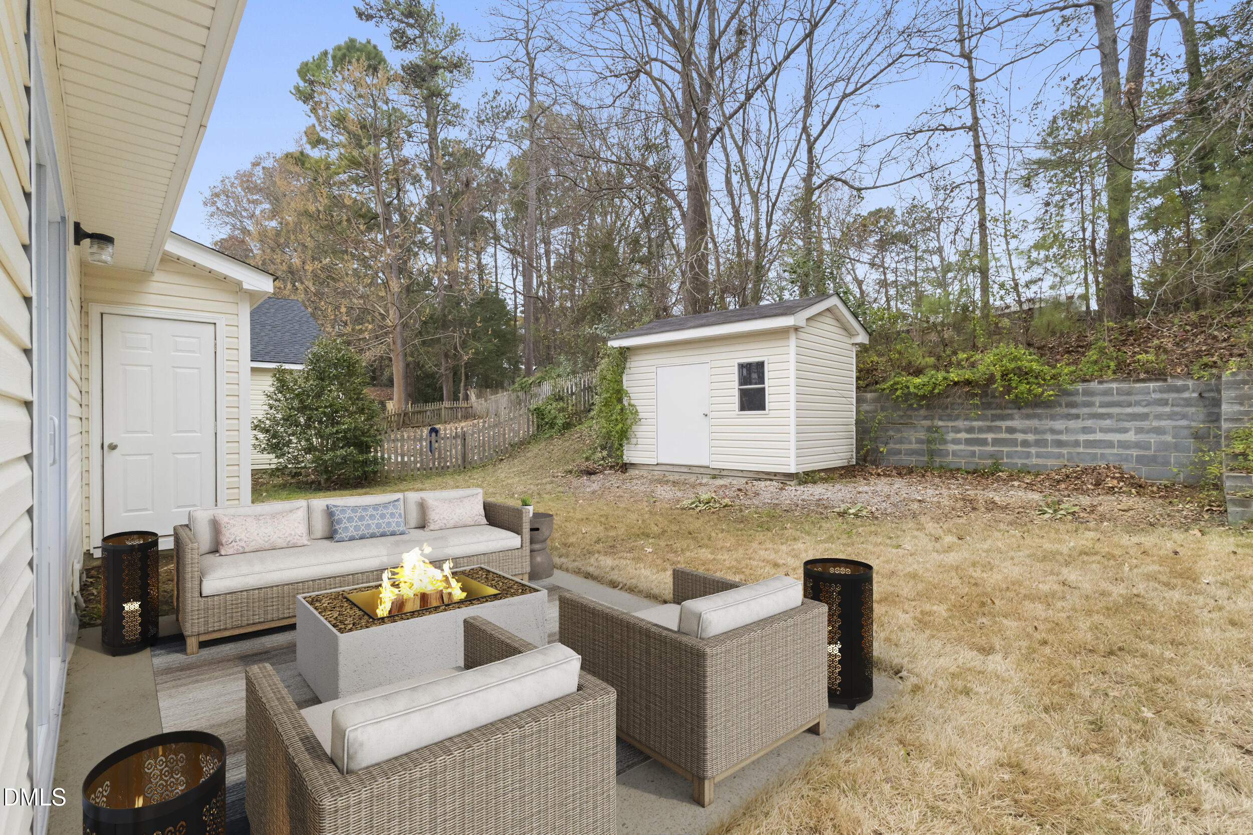 4616 Silverdene Street Raleigh, NC 27616 - Photo 29 of 42 a view of backyard of house and oven