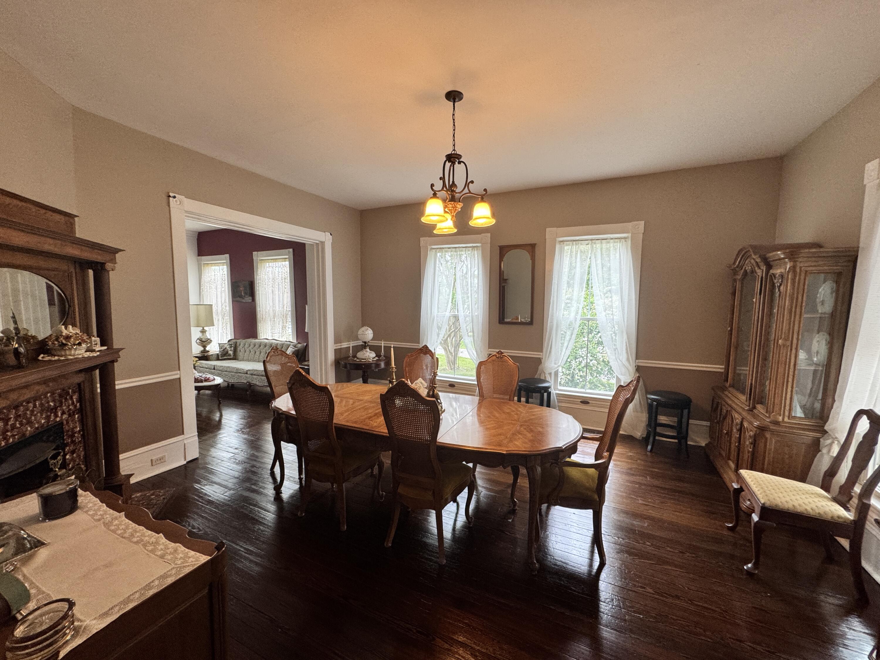 17749 Main Street Buchanan, VA 24066 - Photo 24 of 58 a view of a dining room with furniture window and wooden floor