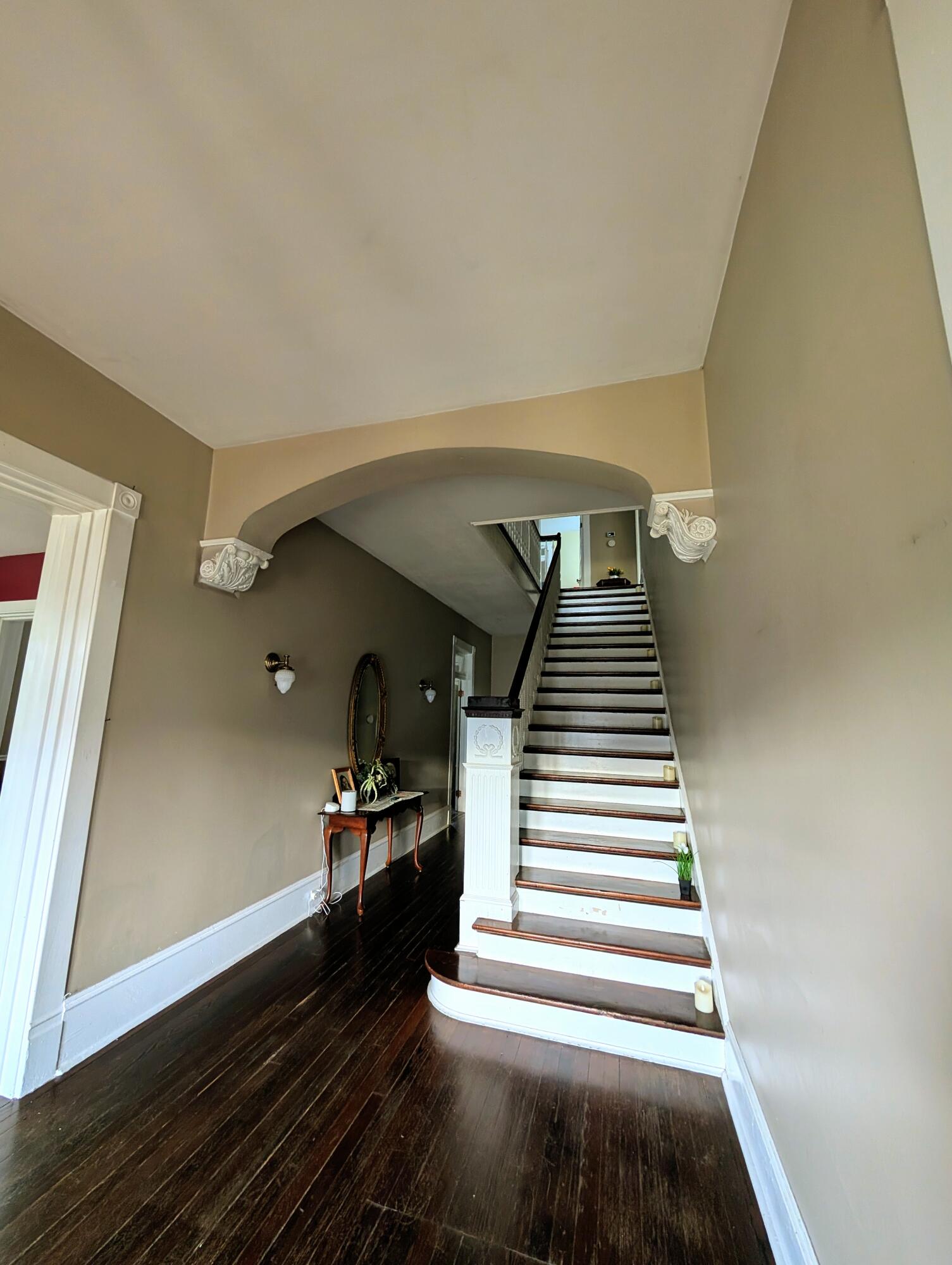 17749 Main Street Buchanan, VA 24066 - Photo 30 of 58 a view of entryway and hall with wooden floor