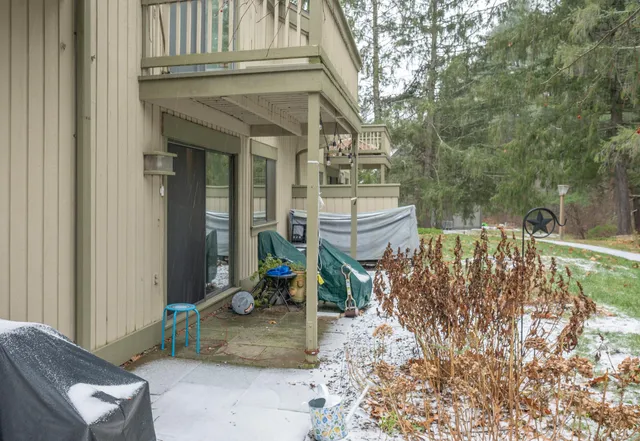 a view of outdoor space and deck