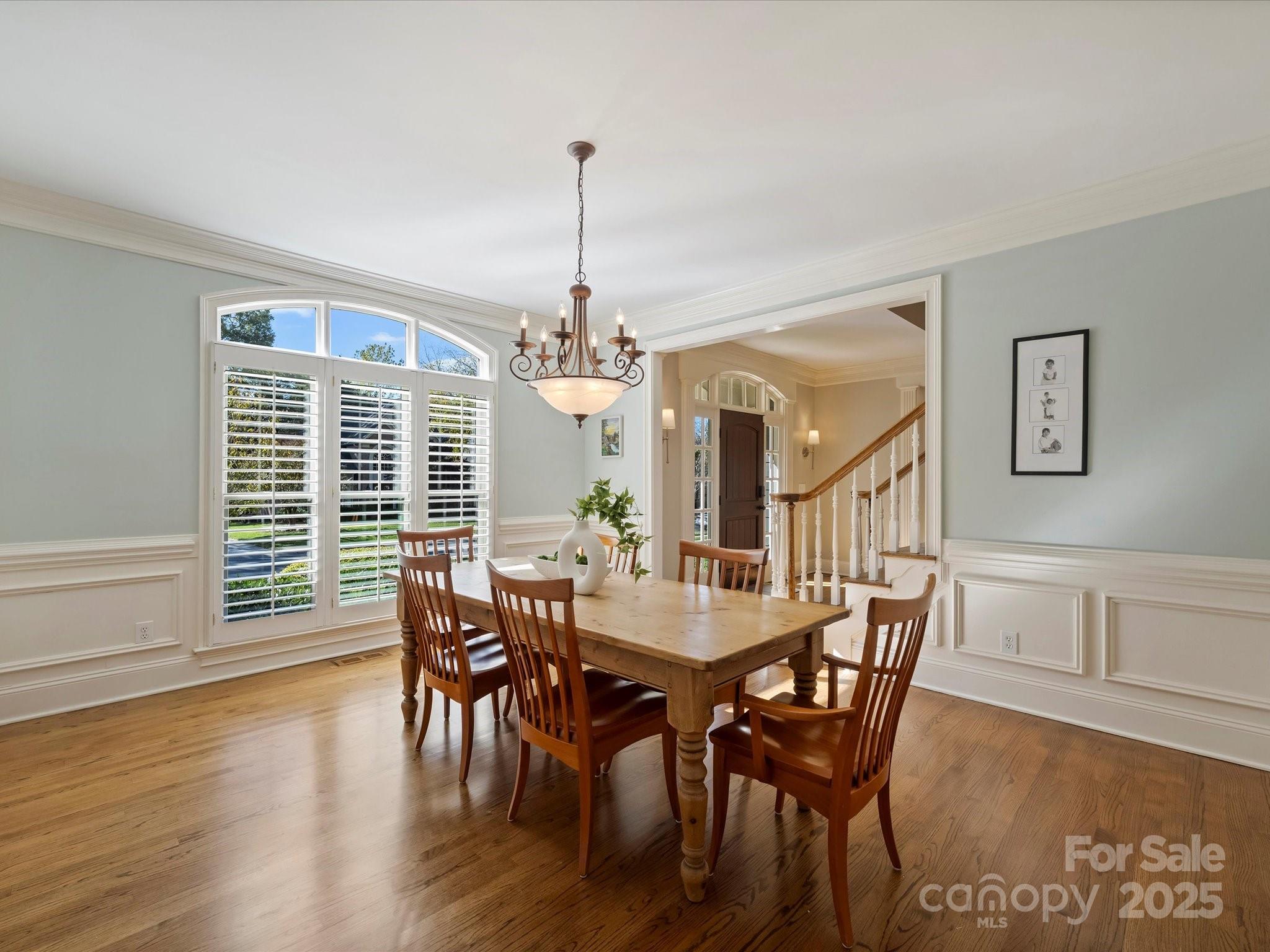 1738 Bardstown Road Charlotte, NC 28226 - Photo 7 of 40 a view of a dining room with furniture window and wooden floor