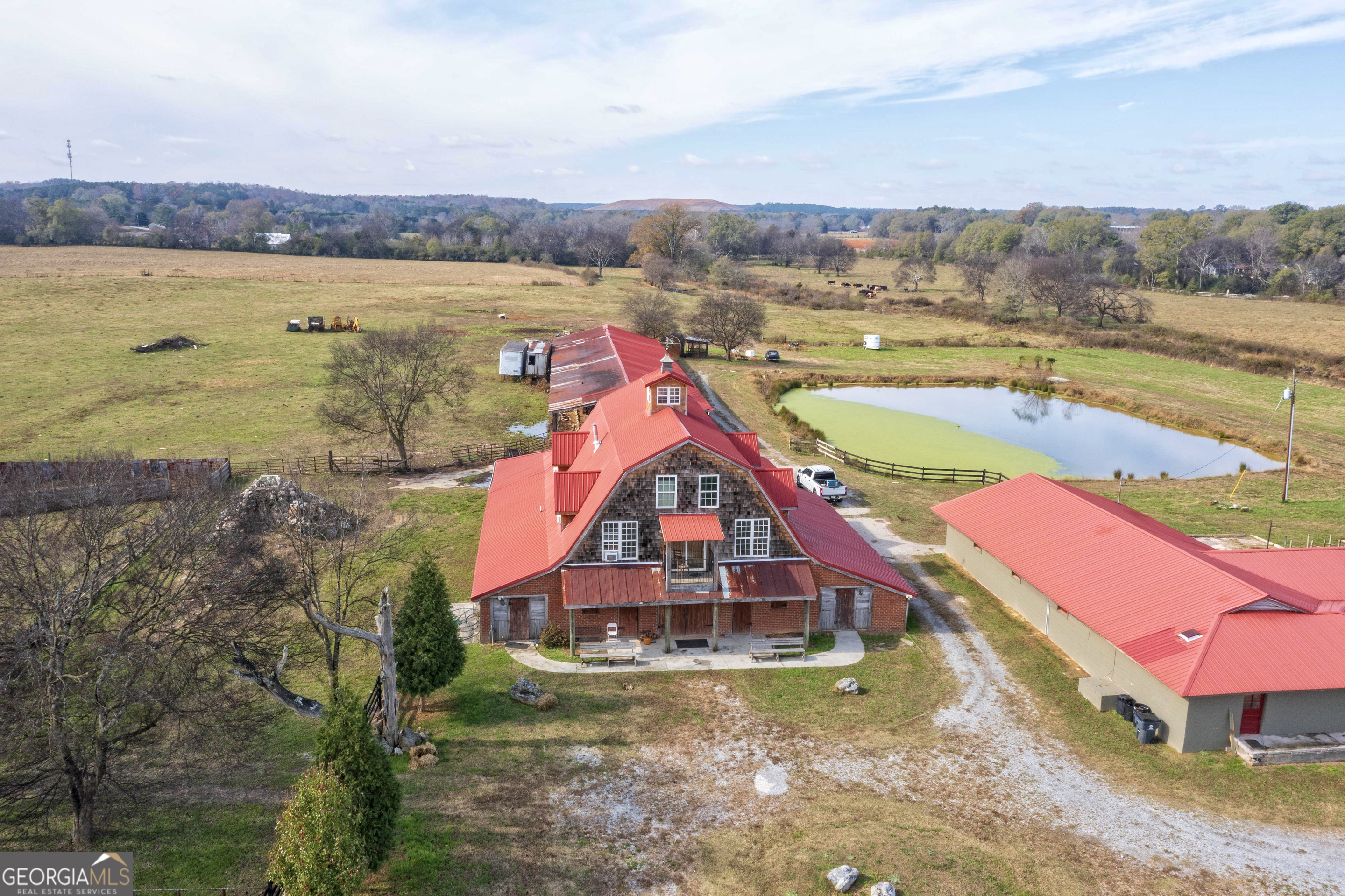 1907 Old Cedartown Road Cedartown, GA 30125 - Photo 82 of 83 an aerial view of residential houses with outdoor space and ocean view