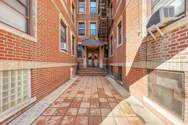 an aerial view of a building