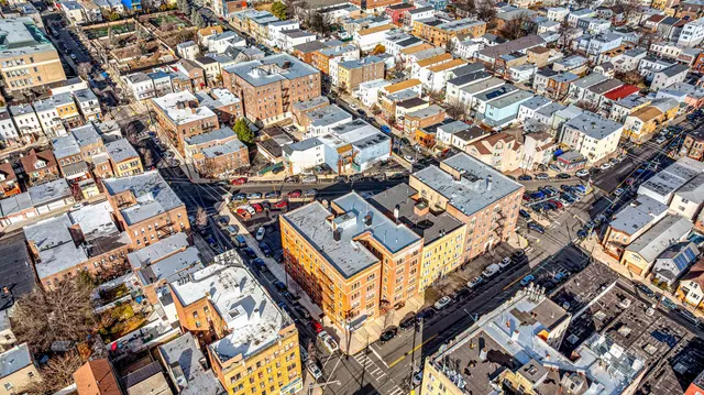 aerial view of a building