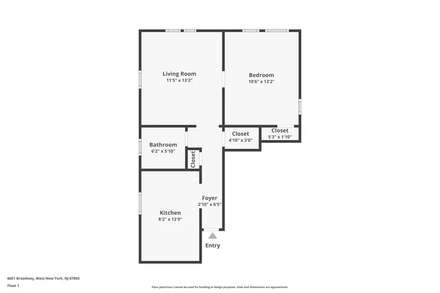 $195,000 | 6601 Broadway, Unit E5, West New York, NJ 07093