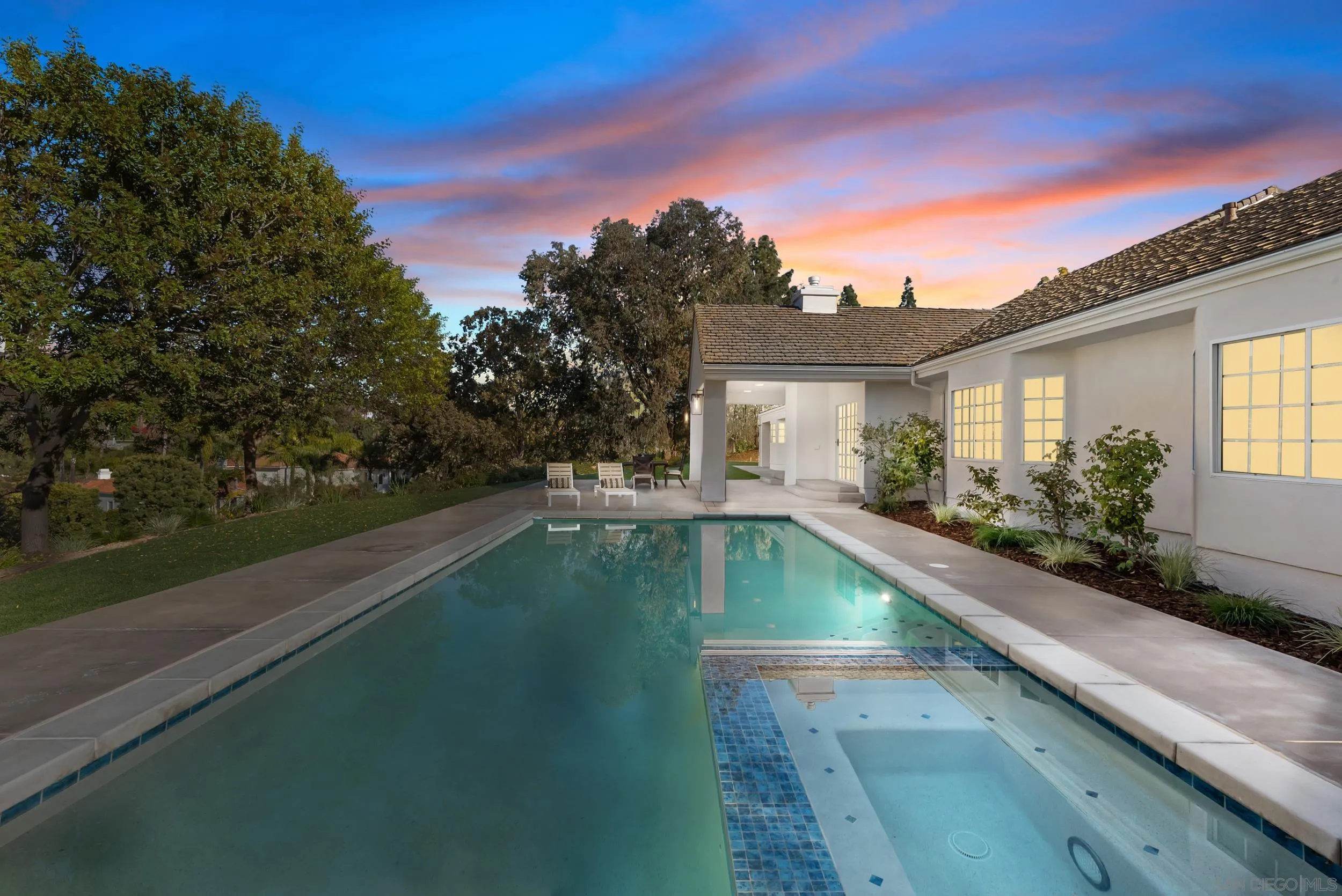 17515 Circa Oriente Rancho Santa Fe, CA 92067 - Photo 34 of 37 Gorgeous refurbished bool with Pebbletec finish simulating Lake Tahoe waters!