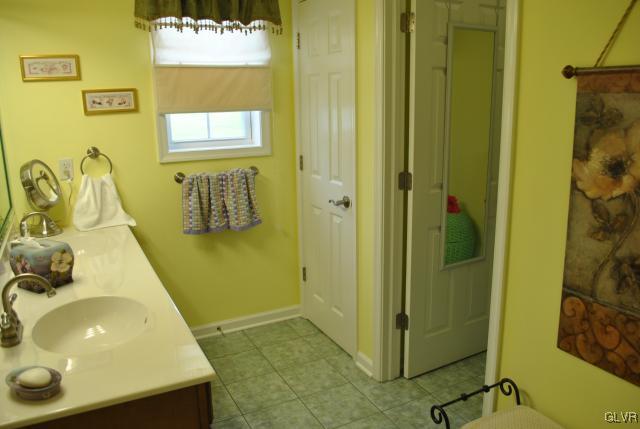 109 Fox Ridge Nazareth, PA 18064 - Photo 25 of 33 a bathroom with a sink and a mirror