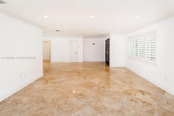 a view of an empty room