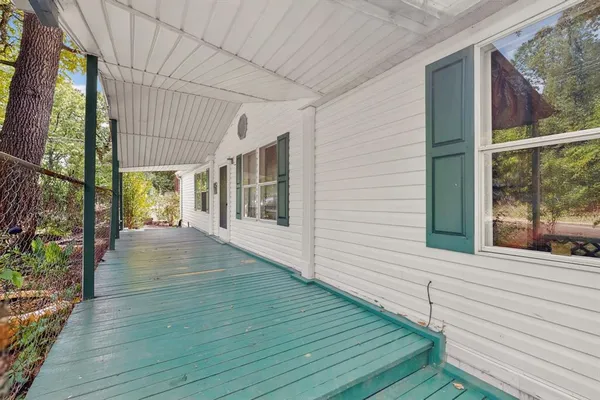 a view of a house with a patio