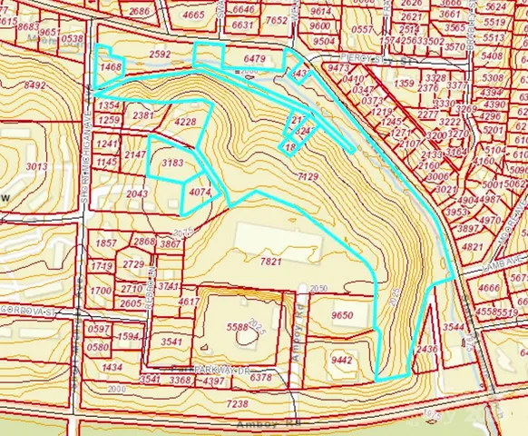 an aerial view of residential house with outdoor space