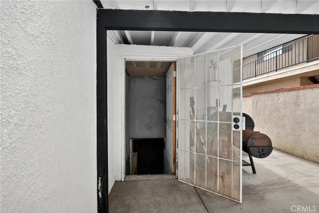 a view of storage and utility room