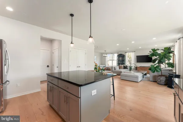 a kitchen with granite countertop lots of counter top space