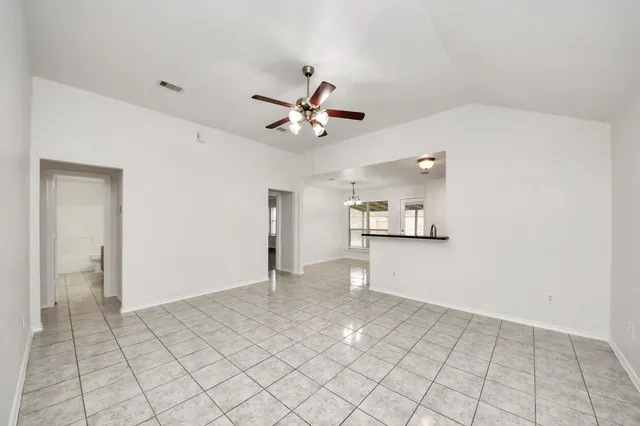 a view of an empty room