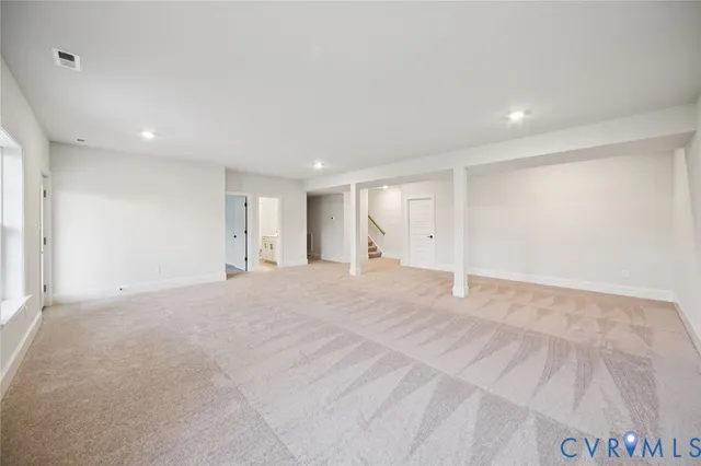 a view of an empty room