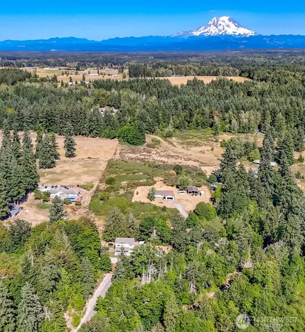 a aerial view of a house
