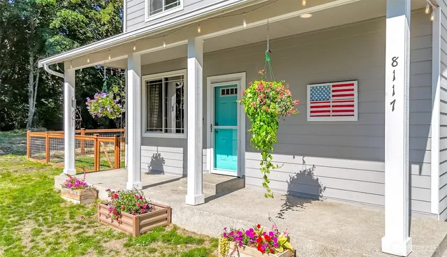 a picture of a bench in front of a microwave