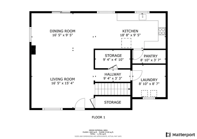 a picture of a building and a bench