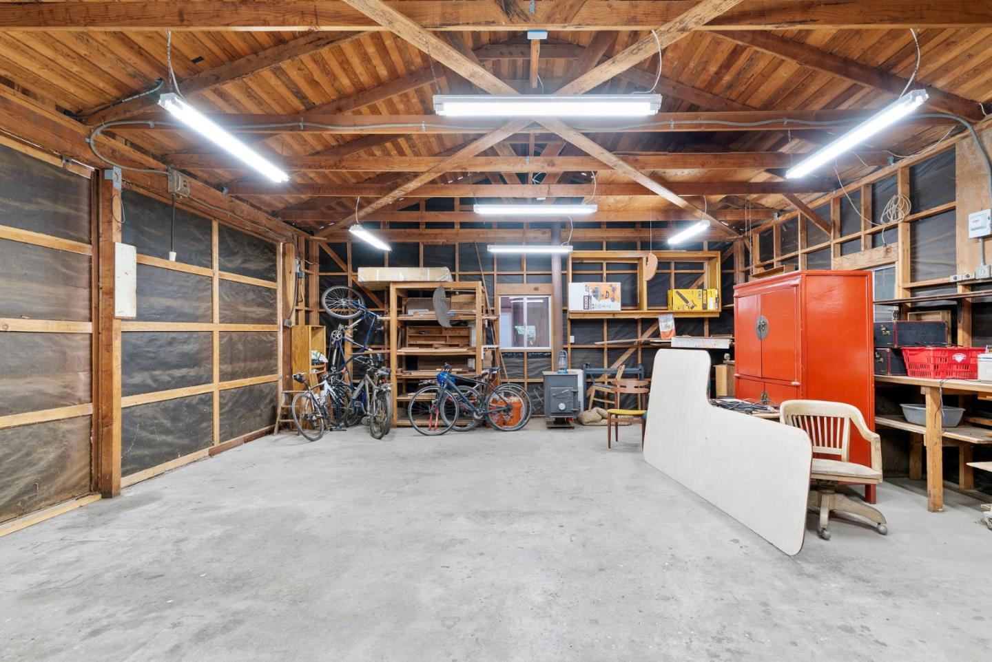 4611 Bonny Doon Road Santa Cruz, CA 95060 - Photo 34 of 94 a view of a storage in a room