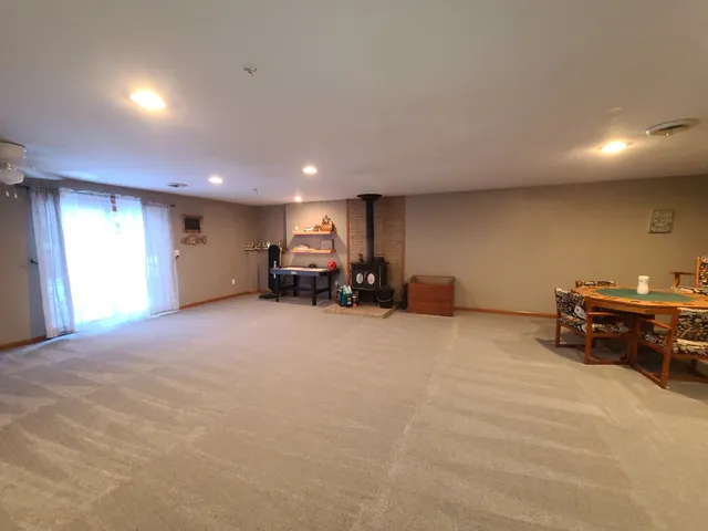 a view of work space with gym equipment