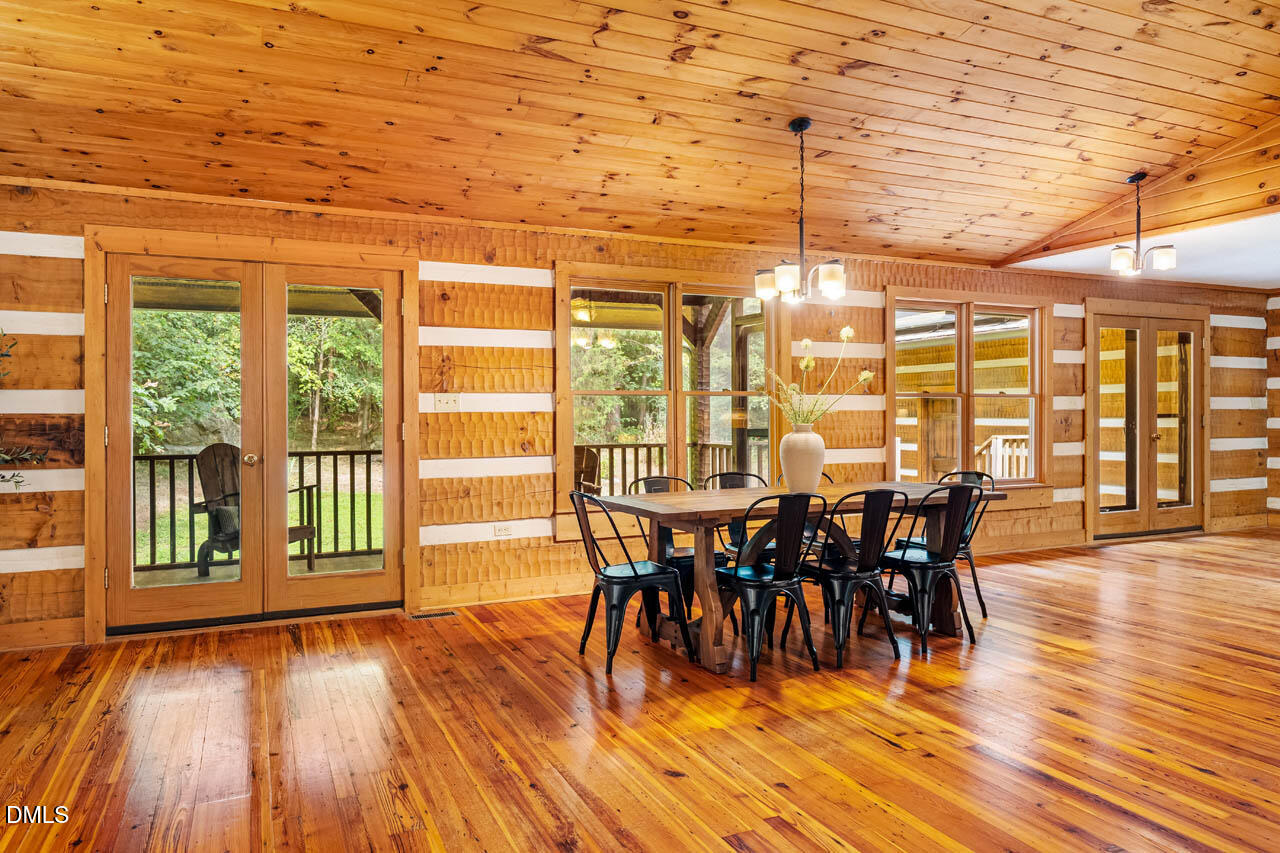 1114 Phil's Ridge Road Chapel Hill, NC 27516 - Photo 9 of 52 Screened In Porch Access from Dining Area