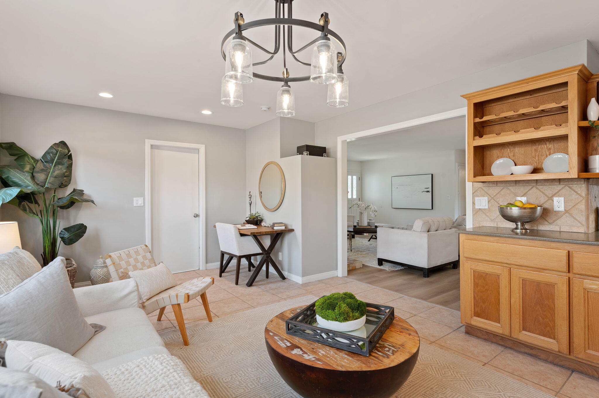 232 2nd Street Buellton, CA 93427 - Photo 15 of 29 a living room with furniture and a chandelier