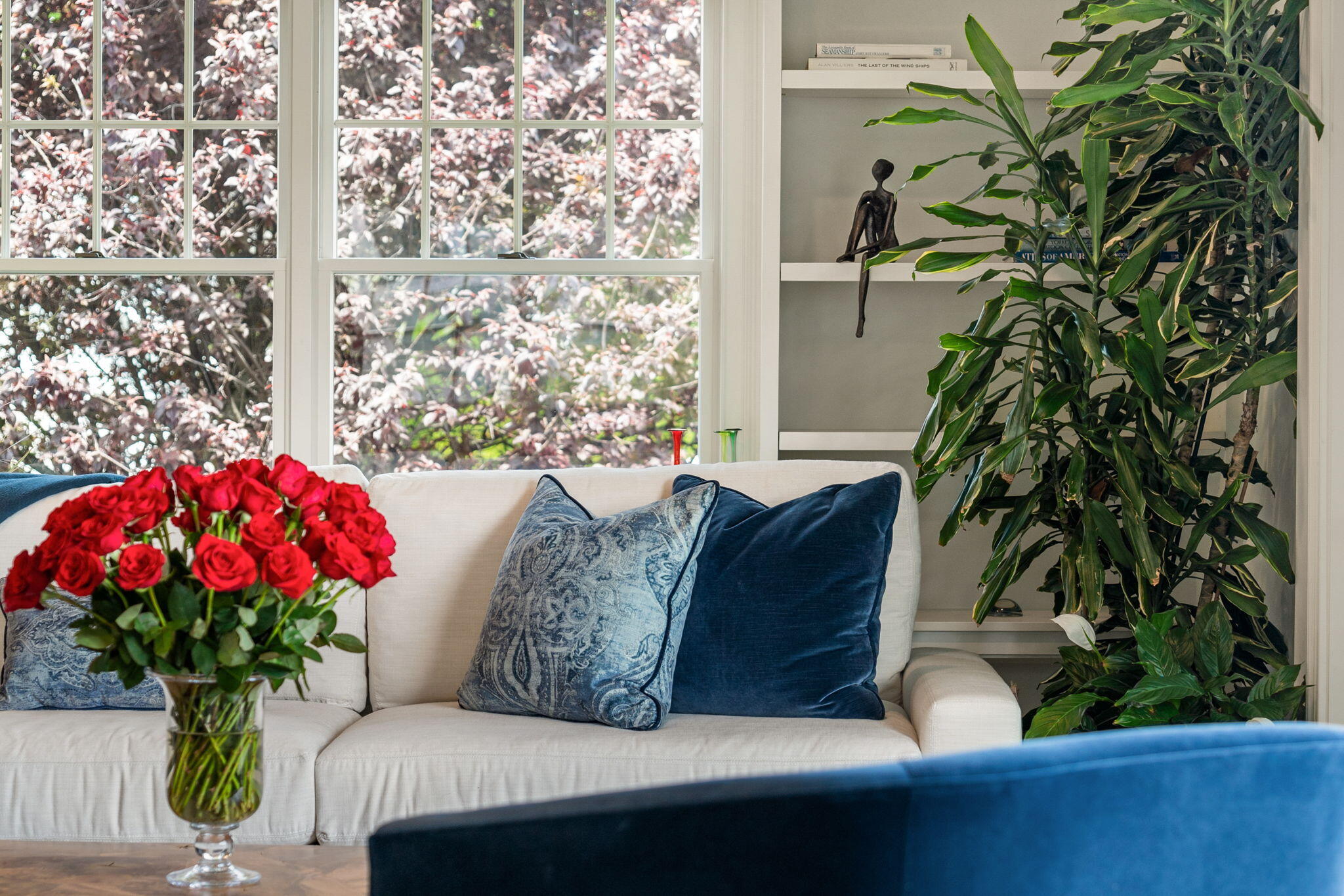 69 Roton Avenue Rowayton, CT 06853 - Photo 15 of 31 a living room with furniture and a potted plant