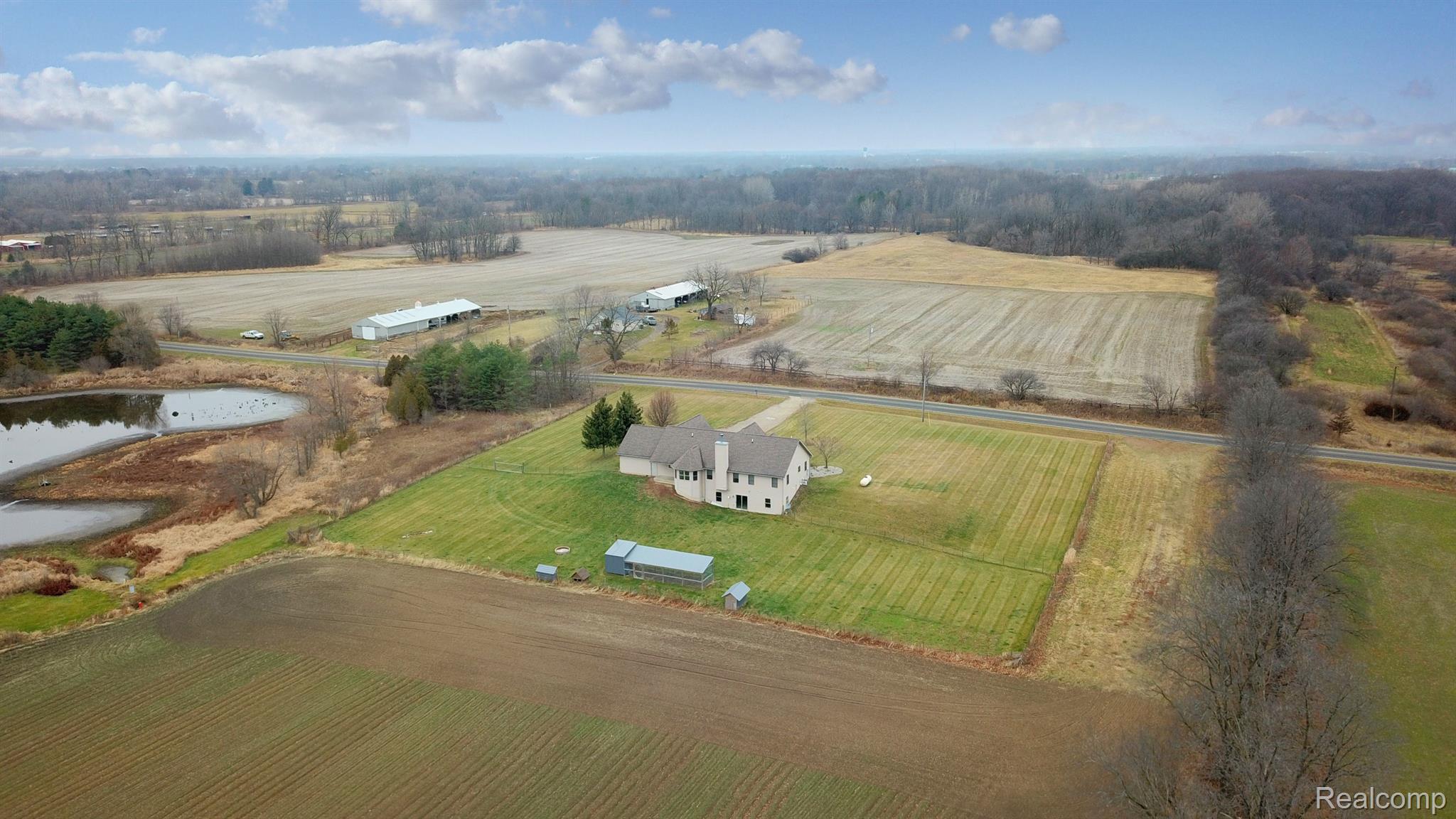 9610 East Prior Road Durand, MI 48429 - Photo 28 of 28 Rear aerial 2