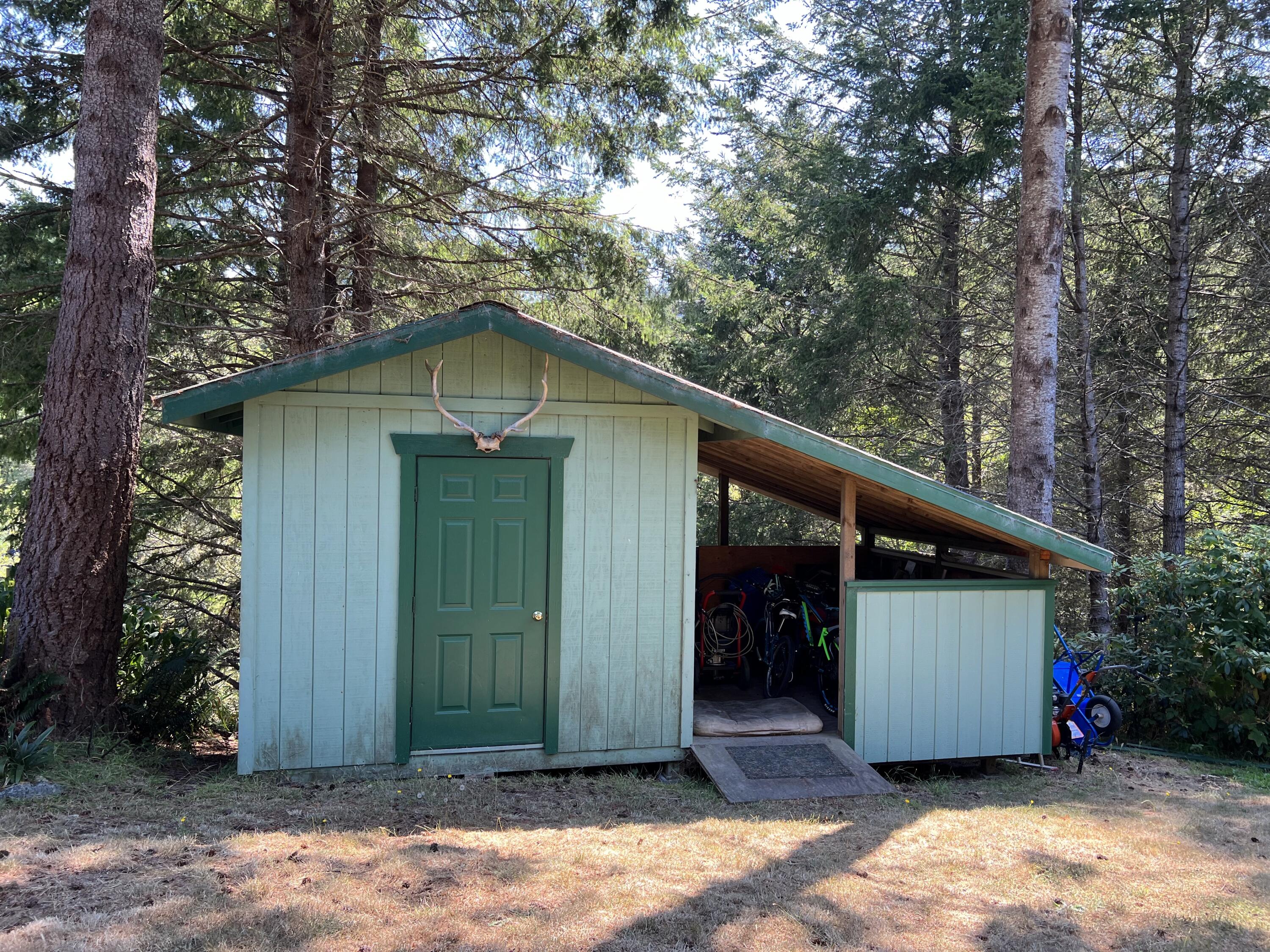 482 Spring Road Shelter Cove, CA 95589 - Photo 43 of 58 Storage shed front