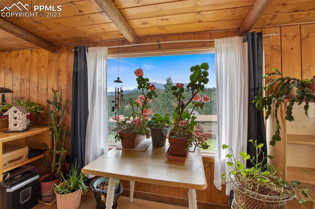 321 Dewell Road Woodland Park, CO 80863 - Photo 19 of 32 a view of a entryway with flower pots