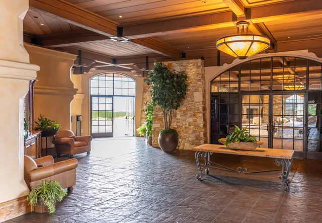 a outdoor space with lots of furniture and couch