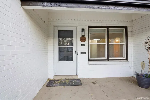 a view of a door of the house