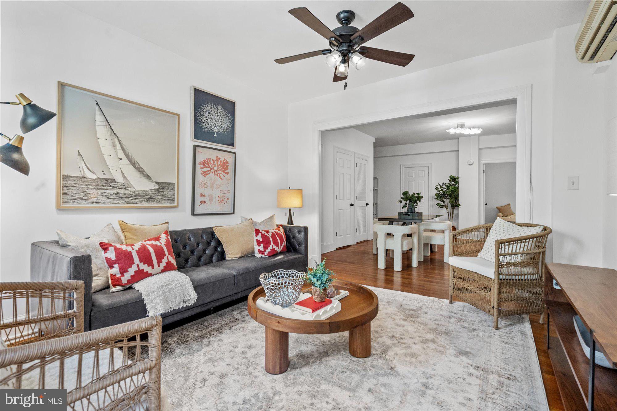 1910 Kalorama Road Northwest, Unit 203 Washington, DC 20009 - Photo 3 of 28 Spacious living room looking into dining