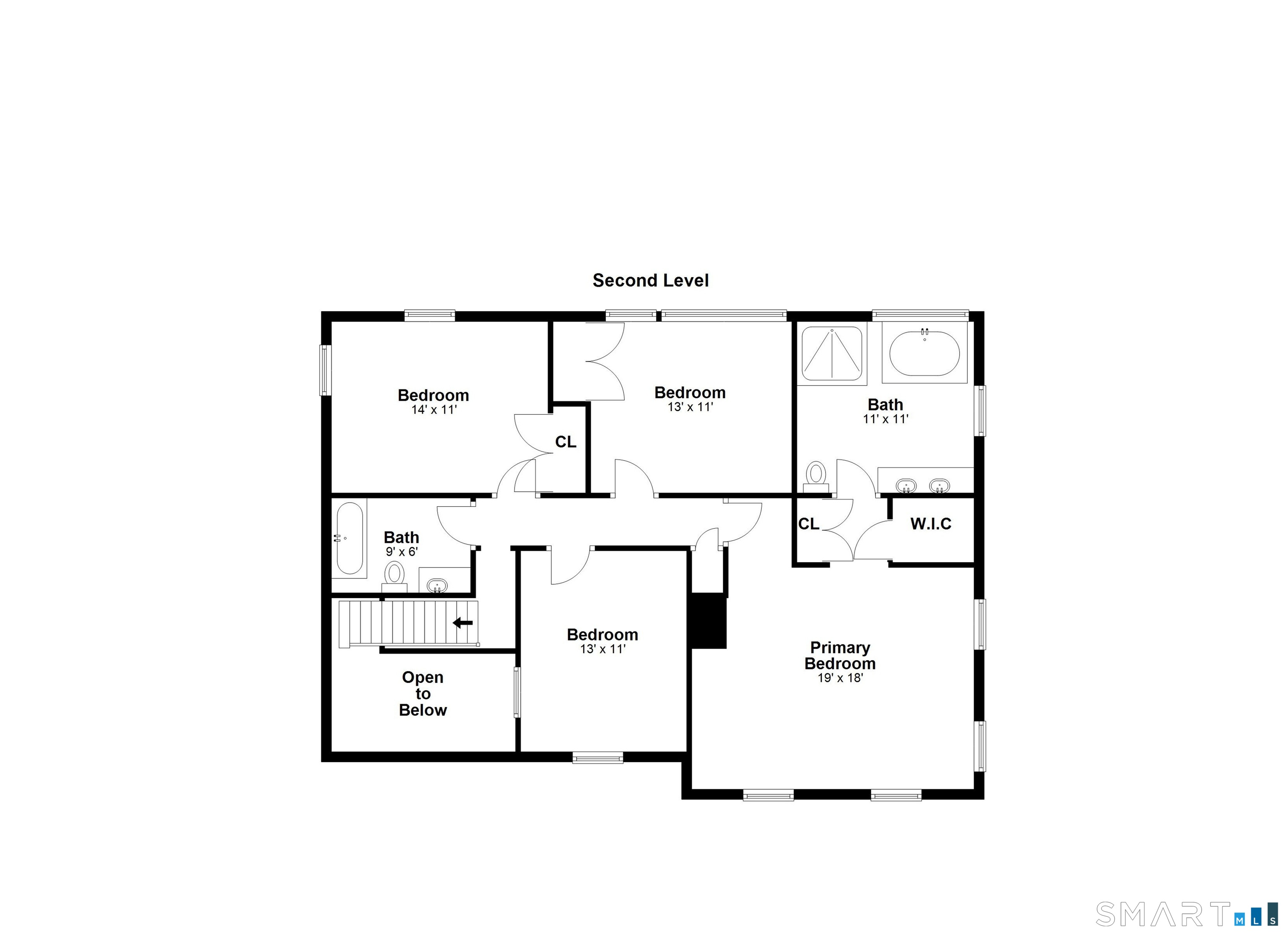7 Jeremiah Sanford Road Redding, CT 06896 - Photo 39 of 40 Upper level floorplan