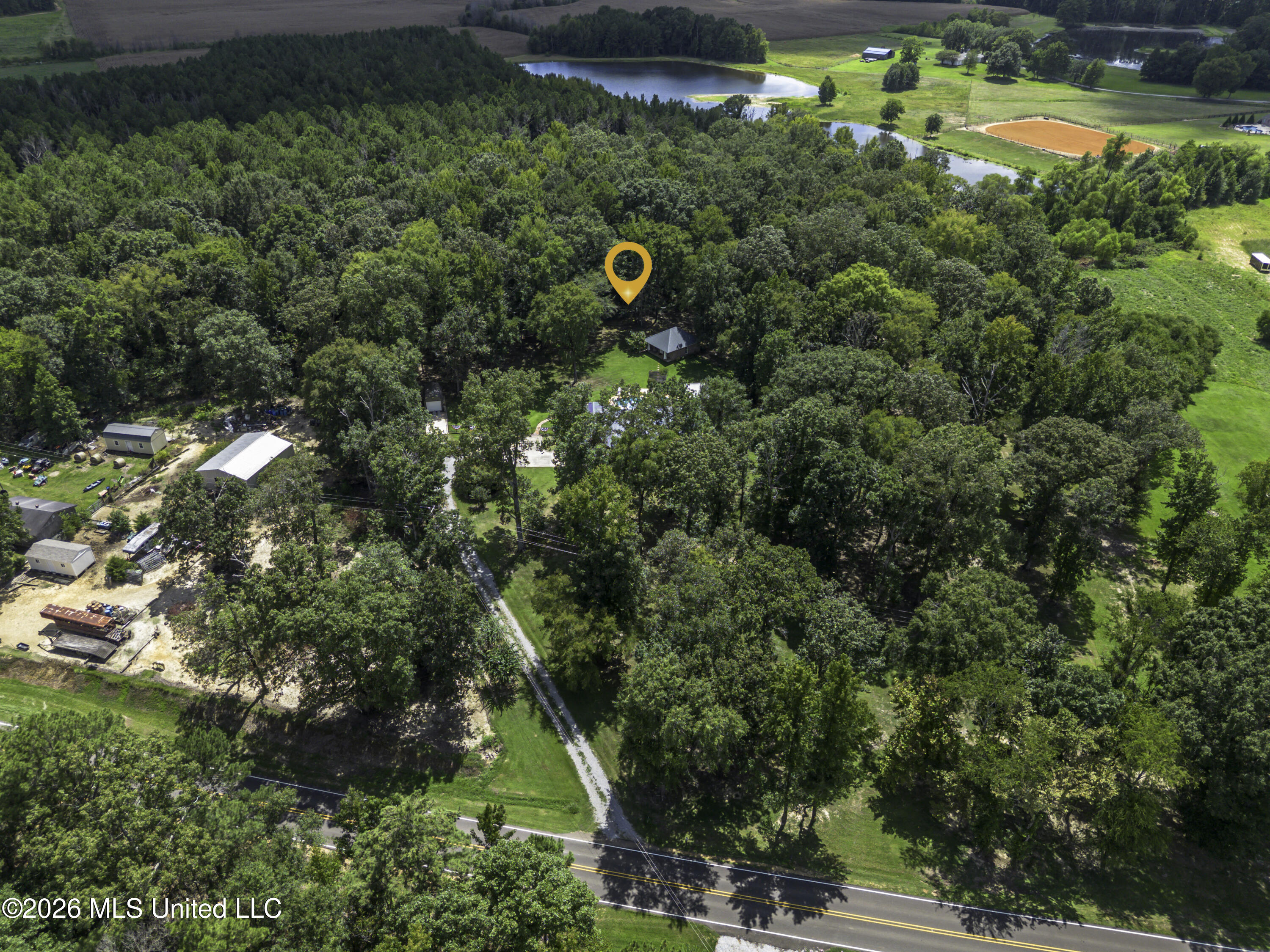717 Thomasville Road Florence, MS 39073 - Photo 2 of 86 717 Thomasville Rd drone b-0912 (1)