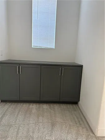 a view of wooden cabinets