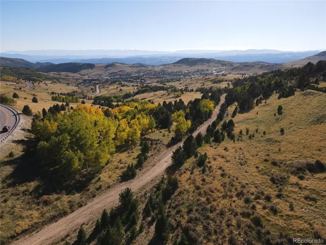 a view of city and mountain