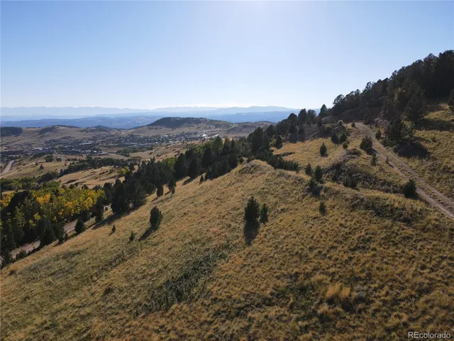 a view of city and mountain
