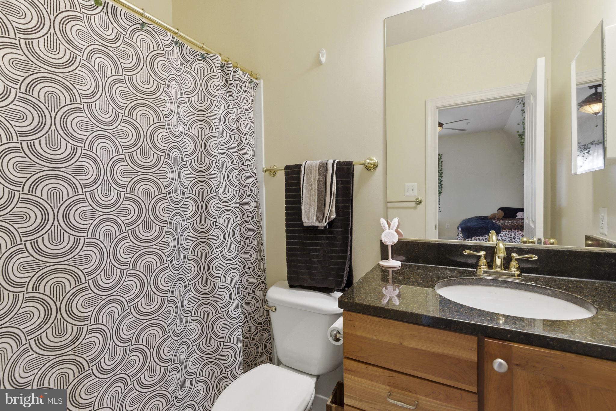 15611 Riding Stable Road Laurel, MD 20707 - Photo 58 of 86 a bathroom with a granite countertop toilet sink and mirror