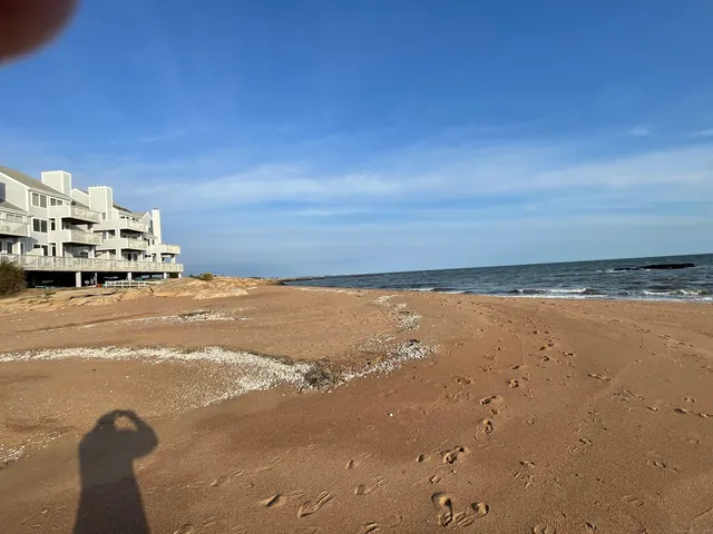 a view of an ocean beach