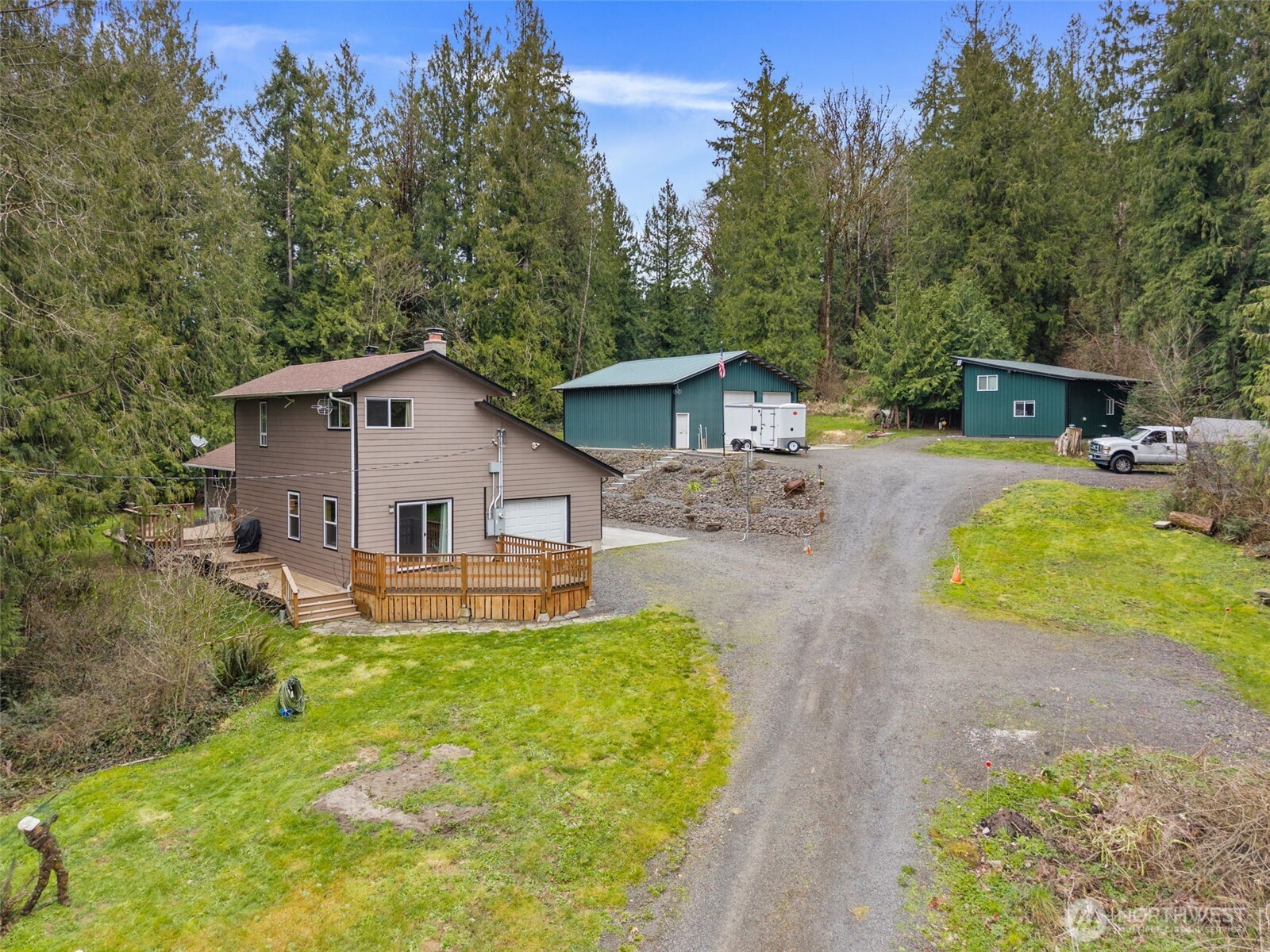 2434 Salzer Valley Road Centralia, WA 98531 - Photo 3 of 39 a view of a house with backyard and sitting area