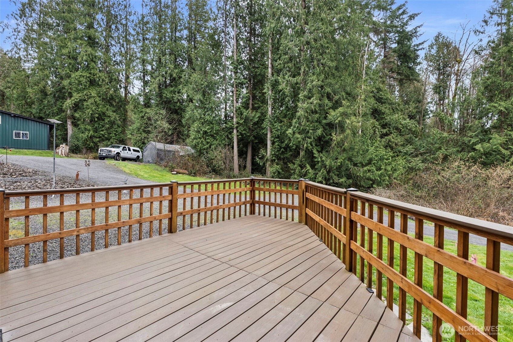 2434 Salzer Valley Road Centralia, WA 98531 - Photo 37 of 39 a balcony with wooden floor and fence