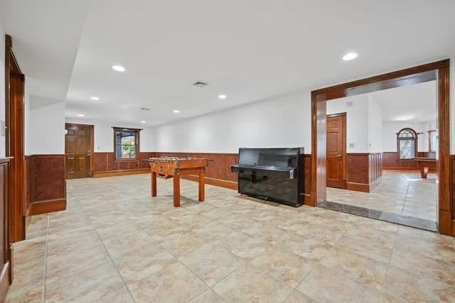 a room with furniture and a table