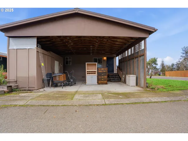 a view of a house with patio