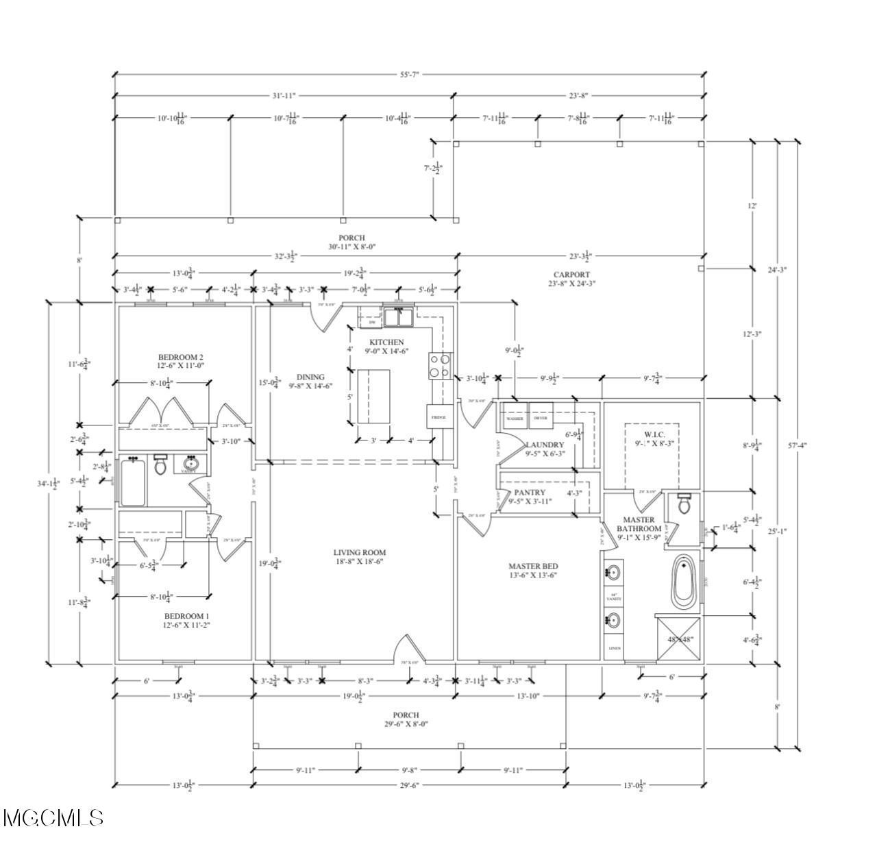 2126 Stonecypher Road Lucedale, MS 39452 - Photo 2 of 2 Stonecypher Floor Plan