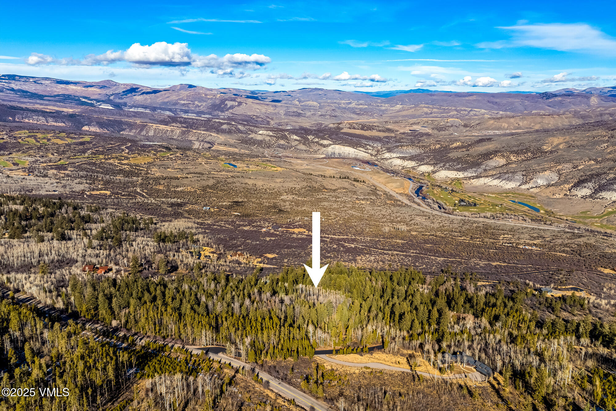 116 Travis Road Wolcott, CO 81655 - Photo 8 of 23 Aerial 2 with property marker arrow