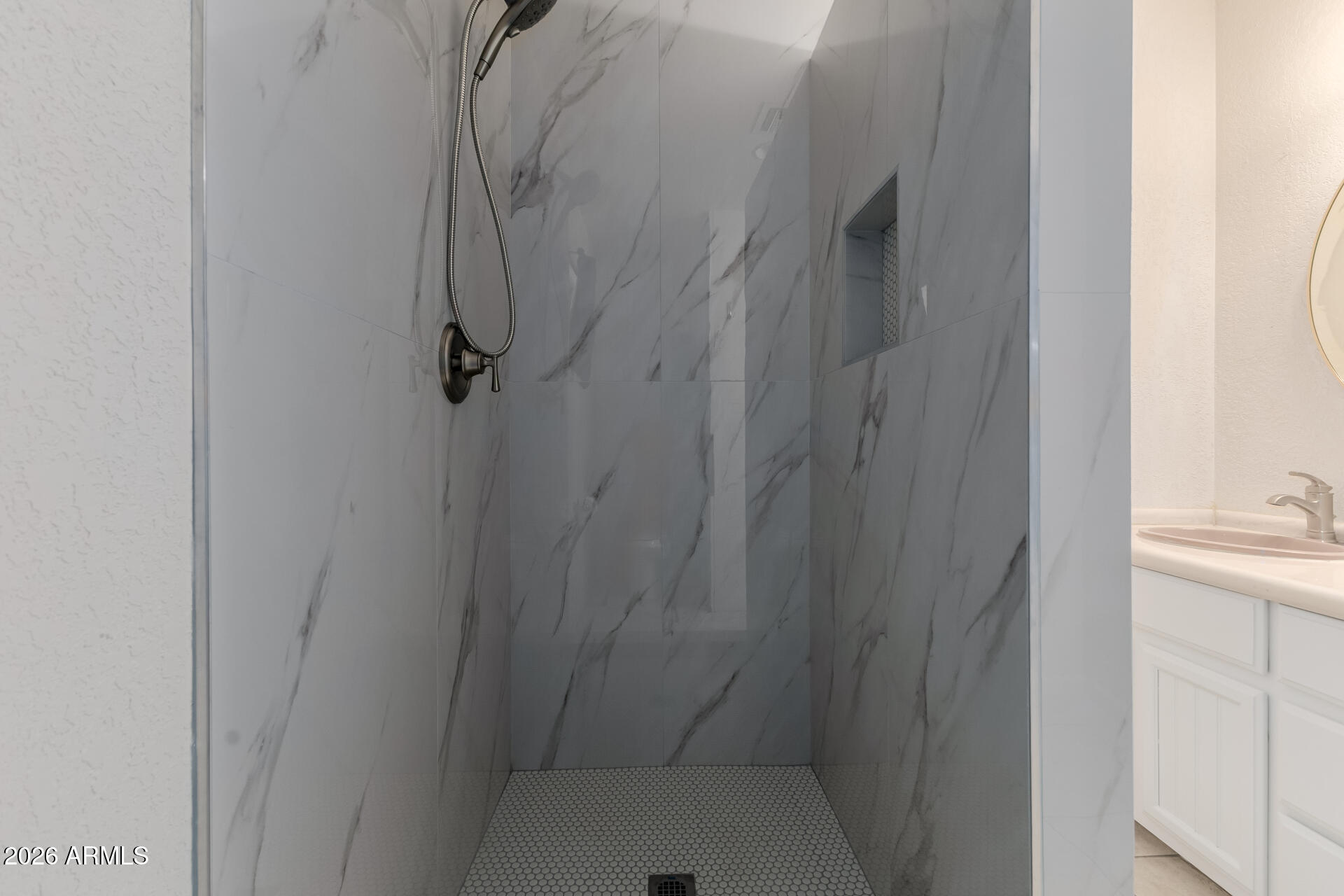 6140 East Peak View Road Cave Creek, AZ 85331 - Photo 35 of 52 a bathroom with a shower