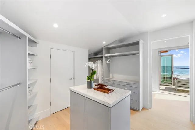 a room with storage and utility