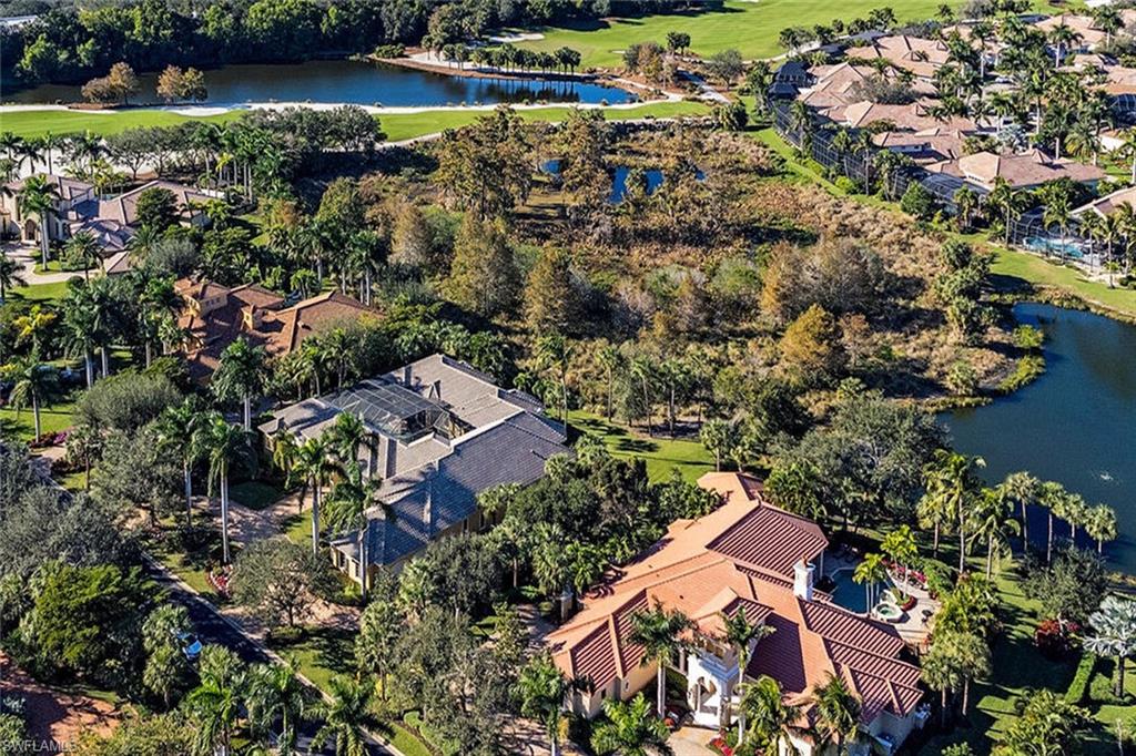 14919 Celle Way Naples, FL 34110 - Photo 20 of 42 an aerial view of residential house with outdoor space and trees all around
