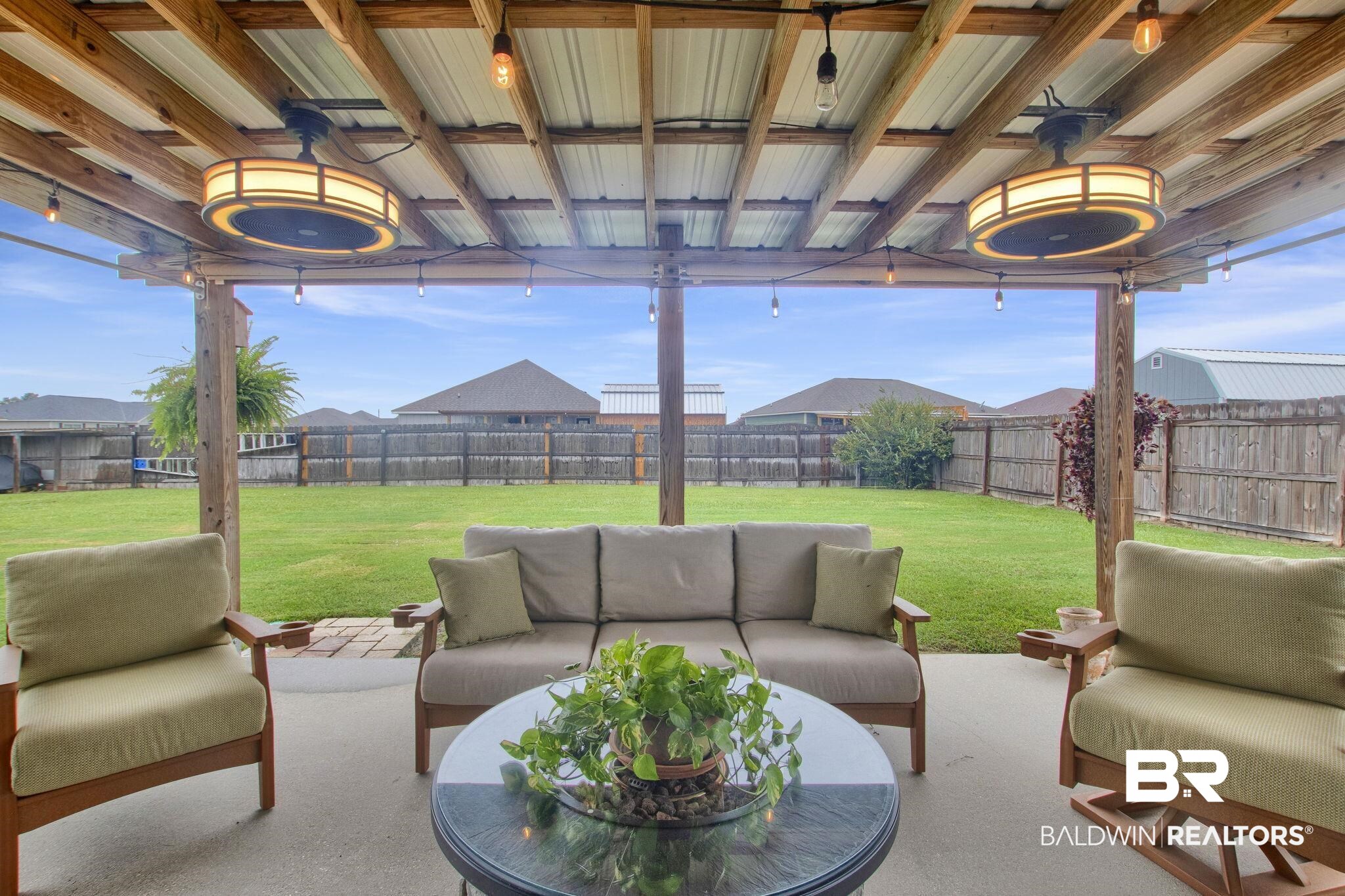 203 Lakefront Circle Summerdale, AL 36580 - Photo 54 of 69 View of patio featuring an outdoor living space
